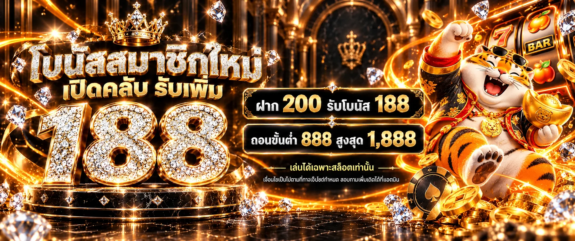 สล็อตสมาชิกใหม่ Chicago928 พร้อมมาสคอตเสือ
