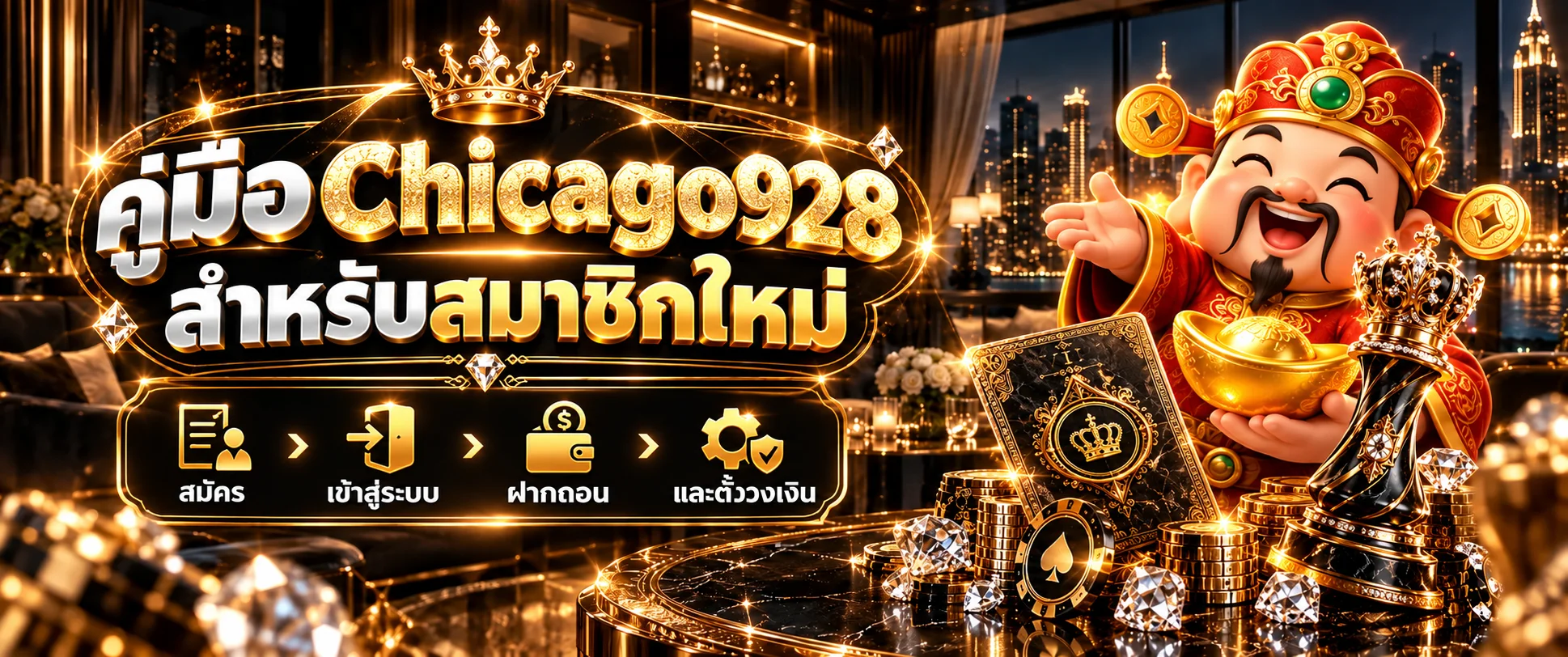 Chicago928 คู่มือสมาชิกใหม่ | สมัคร เข้าสู่ระบบ ฝากถอน